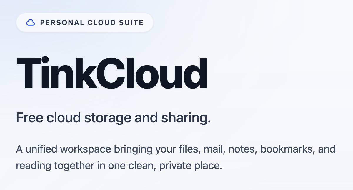 TinkCloud screenshot